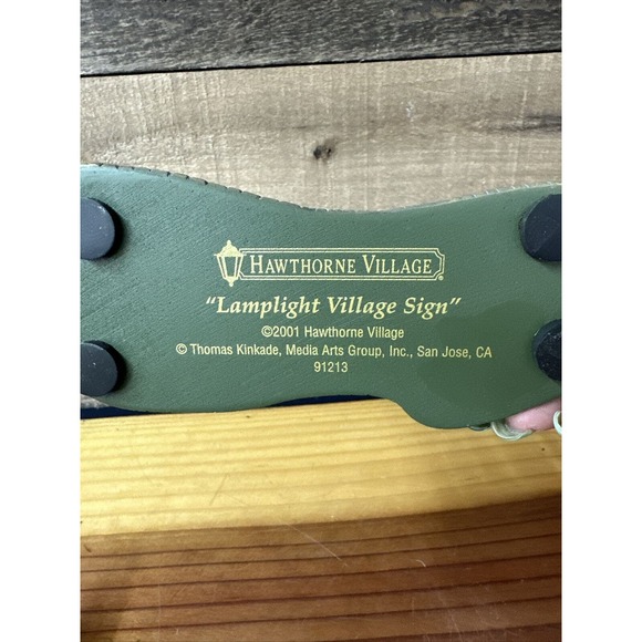 Hawthorne Thomas Kinkade Lamplight Series Lamplight Village Sign Plus Extra - Picture 4 of 6